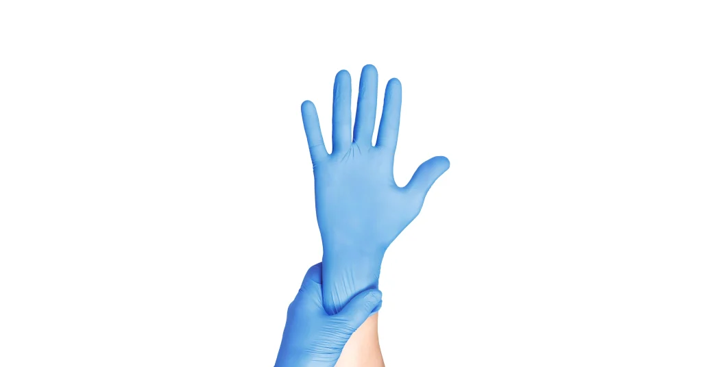 Nitrile gloves are made from a synthetic rubber known as nitrile butadiene rubber (NBR).