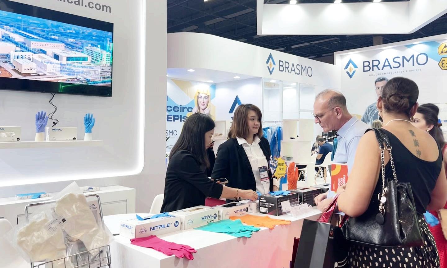 INTCO Medical, the world's leading disposable glove manufacturer, brought its series of disposable gloves to the Brazilian Labor Protection Exhibition (FISP 2024).