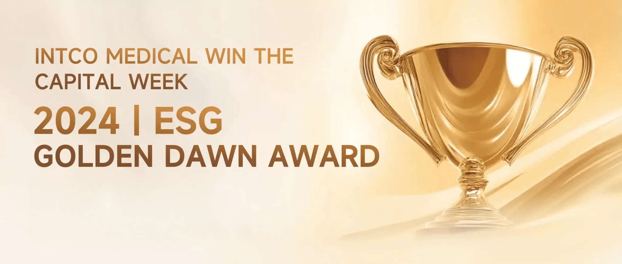 INTCO Medical Honored With The 2024 “Capital Week” ESG “Golden Dawn Award”