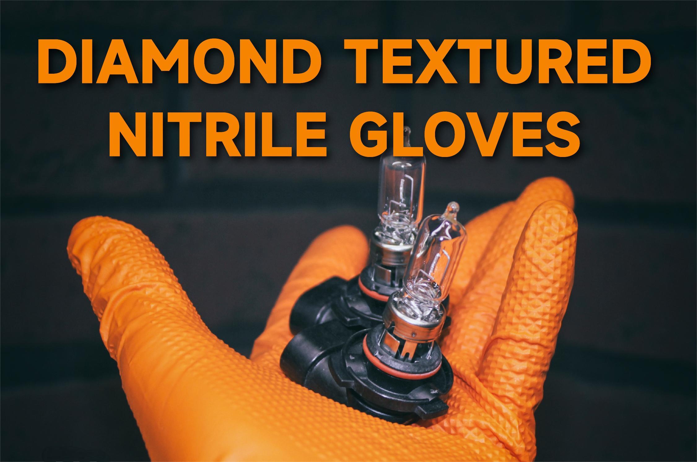 INTCO Diamond Textured Nitrile Gloves