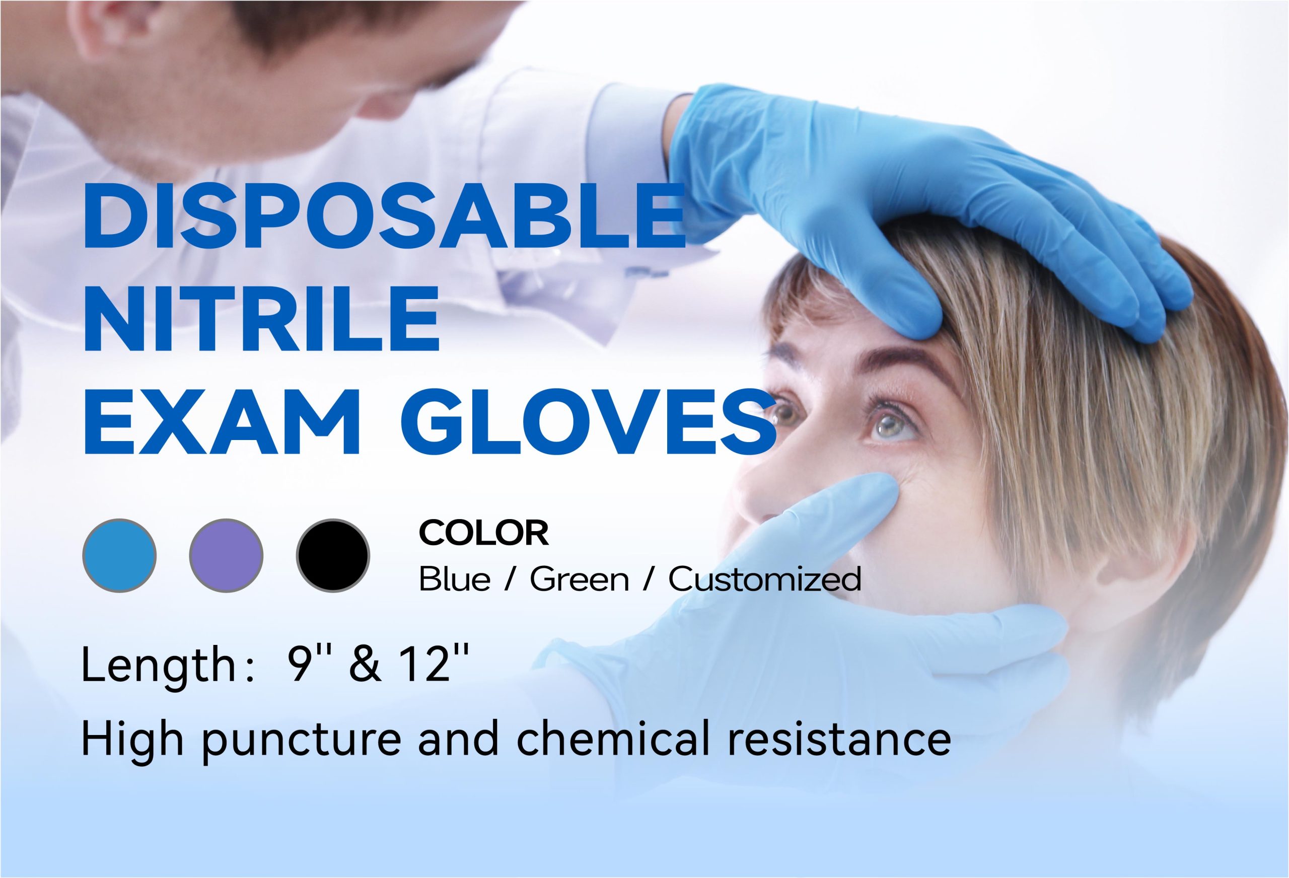 INTCO Disposable Nitrile Exam Gloves